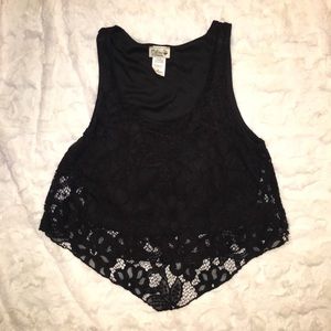 Lace crop top